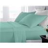 BANZAII TEXTILE INNOVATOR ONLINE Banzaii Completo Lenzuola Matrimoniale Maxi 100% Puro Cotone Alta qualità Made in Italy (per materassi 180 cm, altezza fino a 30 cm) Verdino