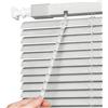 Generico Veneziana in Alluminio per Finestre, 40 60 70 90 100 110 140 160 170 190 200 215 cm Protezione dalla Luce e Visibilità Esterna, Kit di Fissaggio a Muro Incluso(Light gray)