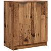 vidaXL Scarpiera Legno Antico 59x35x70 cm in Truciolato, Mobile per Scarpe, mensola per Scarpe, Porta Scarpe, Armadio per Scarpe, scaffale per Scarpe