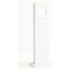 damastoreitalia Lampada Lampione Palo da Giardino LED 12W IP65 in Alluminio, 600 Lumen, 50cm, Fascio 240° per Esterni Moderni (Bianco, Luce naturale 4000K)