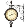 Pajoma 47929, Orologio da Parete Vintage, con quadrante su Entrambi i Lati, Nero (Schwarz), ferro