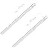 Oktaplex lighting Oktaplex Riva - Set di 2 lampade da incasso a LED, piatto, bianco neutro, 90 cm, 1150 lm, con interruttore, 15 W, 230 V, colore: Argento