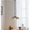 ILAB Lampadario a sospensione 1 luce con catena e ceramica realizzata e decorata artigianalmente coll. giulia