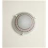 Generico Plafoniera da soffitto classica in vetro rotonda decorata corona rosa camera da letto, sala da pranzo, cucina, bagno, ingresso D 30 cm
