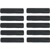 Shopperpack Sacchi Neri per Raccolta Differenziata Rifuti cm 70x110, confezioni da 100pz (10 rotoli da 10pz) - Sacchetti spazzatura 110 litri Nero semi-trasparente