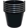 Wohnkult Stella Bucket - 5 secchi per cantieri - nero (5 litri)