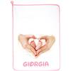 ALMATEX SRL SET ASILO PERSONALIZZATO CON NOME asciugamano cm.40x55 PERSONALIZZATO Made in Italy - CONSEGNA TEMPESTIVA (MANI ROSA)