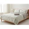 Viterbo Biancheria Coordinato Lenzuola Completo Letto Matrimoniale In Morbido Pile A Fantasia Kenia (6127) (Rose Grigio)