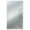 Lupia Specchio da parete moderno 38x63 cm con cornice Mirror OPTICAL Bianca design sottile in legno, specchiera per camera da letto, soggiorno, ingresso