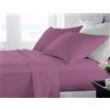 BANZAII TEXTILE INNOVATOR ONLINE Banzaii Completo Lenzuola Matrimoniale Maxi 100% Puro Cotone Alta qualità Made in Italy (per materassi 180 cm, altezza fino a 30 cm) Lavanda