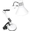 Gloriashoponline LAMPADA LUMETTO DA TAVOLO SCRIVANIA CON BRACCIO SNODABILE E MORSETTO LUME BIANCO