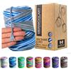 MeriWoolArt Corda Macramè 3mm 200m - Fil di Cotone Colorato - Spago Macrame di Corda Singola - Filato Morbido Macramè Cotone Riciclato Oeko-Tex - Fai da te Macramè Arredamento per Casa Boho