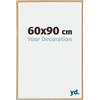 yd. Your Decoration - Cornice 60x90 cm - Faggio Chiaro - Decorativa Parete in Plastica con Vetro in acryl - Antiriflesso - 60x90 Cornice - Evry