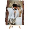 BFHEFGSUU Fetta Di Legno Con Foto Personalizzata Souvenir Regalo Per Coppia Coppia Di Neo-Sposi Anniversario Compleanno Decorazione Di Fidanzamento (stile 1)