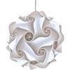 Lampadesign® Lampada a sospensione moderna Camera da letto soggiorno cucina FIOCCO Sfera bianca 50 cm Lampadario moderno elegante Luce sala da pranzo centro tavolo salotto Lampadina led fredda E27