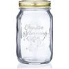 Bormioli Rocco - Set da 6 barattoli per conserve Quattro Stagioni, 6 x 1 litro/1000 ml, colore: bianco