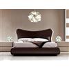Lampadesign ® Bellissimo Set illuminazione moderna Camera da letto Lampadario design moderno Ufo 50 cm + 2 Lampade sfera comodino comodini Abat jour di design bianco Lampadina Luce fredda led puzzle