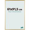 yd. Your Decoration - Cornice 61x91.5 cm - Oro - Cornice Decorativa Parete in Plastica con Vetro in acryl - Antiriflesso - 61x91.5 Cornice - Evry