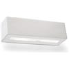 SOLLUX lighting Vega Lampada da parete in ceramica | Design moderno molto universale | Lampadina E27 sostituibile, 1 x 60 W | Bianco, 32,5 x 9,5 x 9,5 cm