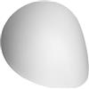 SOLLUX lighting Senses Lampada da Parete Decorativa Rotonda Design Moderno per Soggiorno Camera da Letto Alimentata da Lampadine G9 sostituibili 2x40 W in Acciaio Bianco 29x25x8cm