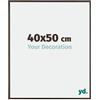 yd. Your Decoration - Cornice 40x50 cm - Antracite - Decorativa Parete in Plastica con Vetro in acryl - Antiriflesso - 40x50 Cornice - Evry