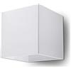 SOLLUX lighting Quad 1 Lampada da parete | Design moderno con paralume rettangolare | In alluminio con lampadina G9 sostituibile, 1 x 40 W | Bianco, 10 x 12 x 10 cm