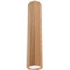 SOLLUX lighting Lampada da Soffitto Legno Rovere Colore Ottagonale Design Minimalista Moderno per Camera da Letto Soggiorno Stile Scandinavo GU10 A++-E 6/6/30 cm 1x Sorgente Luminosa Zeke 30