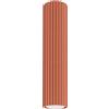 SOLLUX lighting Lampada Da Soffitto Faretto Da Soffitto In Alluminio 1 Paralume 6,5 x 6,5 x 30 cm Karbon Ocra Rossa