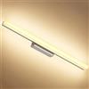 J.SUNUN Lampada da Specchio a LED per Bagno Luce calda 3000K Interno Moderno luce per specchio del bagno LED luci Armadio Applique da Parete IP44 Lampada Specchio trucco Lunghezza,Lungo 80CM