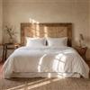 TRAMAS+ Set Copripiumino King Size 270x240cm, 100% cotone, Copripiumino e 2 federa da letto 55x80cm, Certificata STANDARD 100 by OEKO-TEX - Bianco