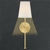Jatwefiv Applique da Parete Tessuto Moderna Semplice Ottone Lampada da Parete Interni Luce Bianca Calda Lampada a Muro Metallo per Soggiorno Camera da Letto Bagno Corridoio Loft,d'oro,1PCS