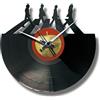 DISCOCLOCK - Orologio Abbey Road su disco in Vinile 100% Riciclato. Idea Regalo per tutti i fan. Orologio Silenzioso, Facile da Appendere (Quadrante personalizzabile)