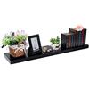 EUGAD Mensola da Muro, Mensole a Scomparsa da Parete, MDF, 80x22,9x3,8cm, Nero, Scaffale Portaoggetti in Legno Decorazione per Soggiorno Sala Salotto Ingresso 0045QJ