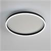 SDUYTDG Plafoniera da Incasso a LED in Acrilico, Lampada da soffitto Rotonda dimmerabile 3000K/4000K/6000K per Camera da Letto, Lampada da soffitto Nera,26/32/38W