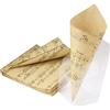 C.X.Y. 50pz Cono Coni Festa Matrimonio Porta Petali Confetti Tema Musica Materiale Fai Da Te Cartoncino Kraft Spartiti musicali, Biadesivo