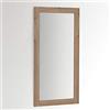 ARHome Specchiera Parete Modern, 120 x 60, Rovere Rustico, Specchio Parete Muro, Made in Italy
