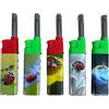 Generico Accendino Multiuso per Cucina, Barbecue, Camping, Ricaricabile, Multicolore, con Impugnatura Ergonomica, Fiamma Regolabile (5 pz. Cucinella (12,5cm))