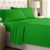 Corredocasa Completo Lenzuola in Purissimo Cotone 100% Tinta Unita, Manifattura Italiana di Alta Qualità, per un Letto Comfort Elegante e Duraturo (Verde Prato, Singolo)