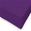 SpazioTessile Lenzuolo All Around 100% Cotone Elastico Perimetrale larghezza 80cm Singolo (80x190 H25, Prugna)