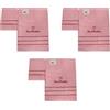 Renato Balestra 3 Set di 2 Asciugamani da bagno (1 viso e 1 bidet) Rosa