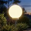 Spetebo LED a energia solare, sfera luminosa, lampada sferica, luce bianca calda, lampada solare da giardino, a energia solare, sferica 30 cm