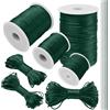 LEREATI Filo Nylon per Braccialetti 2.5mm x 100m Coda di Topo Cordoncino per Collane Filo Non Elastico per Braccialetti Resistente Filato Gioiello, Filo per Macrame, Perline, Fai da Te (Verde Scuro)