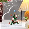 Glooraca Targhe decorative personalizzate per mamma e papà - Natale - Acrilico - 10 x 10 cm