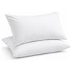 Corredocasa Coppia Federe Percalle 100% Puro Cotone per Cuscino Letto, Morbidezza Effetto Seta con qualità Superiore, Made in Italy, Copricuscino Letto Chiusura con Patella (Bianco Scuro)