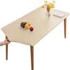 KFDZSW Tovaglia Rettangolare Antimacchia Impermeabile, Tovaglia con Bordo Elastico Tovaglia Lavabile Tovaglia per Esterno, per Protezione Tavolo (Beige,80X120CM)