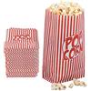 Relaxdays 576x Sacchetti Pop Corn, Set da 288 Buste per Popcorn in Carta, Contenitore Box Porta Caramelle, Rosso-Bianco