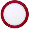 Greenice Lampada da Soffitto LED 18W 1357Lm 3000ºK Circolare Rosso 40.000H [HO-JM18WR-R-WW] | Greenice