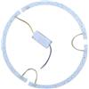 URPIZY Striscia LED per ventilatore curvo da 38 cm, 36 W*2, illuminazione tricolore con fissaggio magnetico e LED a risparmio energetico
