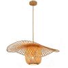 CSSYKV Lampadario In Bambù Intrecciato Con Arte Creativa Ristorante Classic Hotel Cafe Lampada Da Soffitto Decorativa Regolabile Lampadario In Vimini Grande Rattan E27 Illuminazione Decorativa Con Par