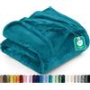 Utopia Bedding Coperta in pile turchese [king size, 259 x 228 cm), morbida e soffice coperta da 300 g/m², per letto, divano e divani